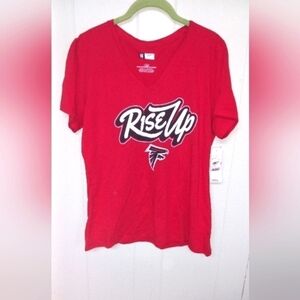 Women's Atlanta Falcons T shirt women's sz Large red nfl